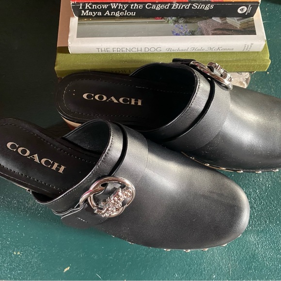 Beautiful BRAND NEW Coach Clogs - Picture 2 of 5